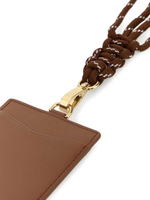 Miu Miu leather card holder - Brown