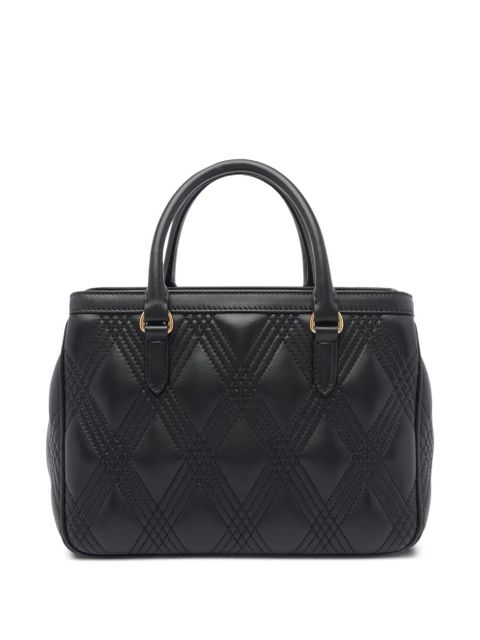 Valentino Garavani VLogo quilted leather handbag - Black