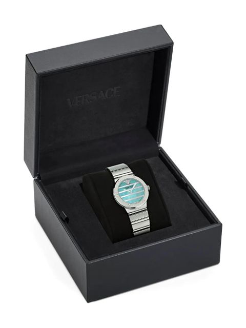 Versace striped-dial 33mm - Blue