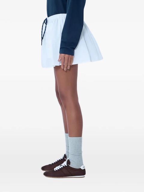 Miu Miu drawstring flap-pocket mini skirt - White - zdjęcie produktu nr 2