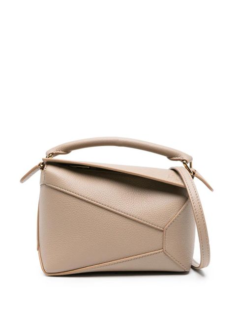 LOEWE mini Puzzle leather bag - Neutrals - zdjęcie produktu nr 1
