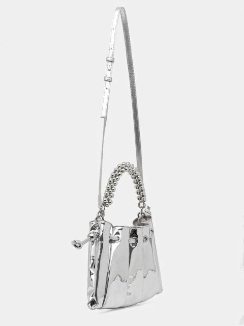 Themoire torebka kolor srebrny TMSR25DFO18