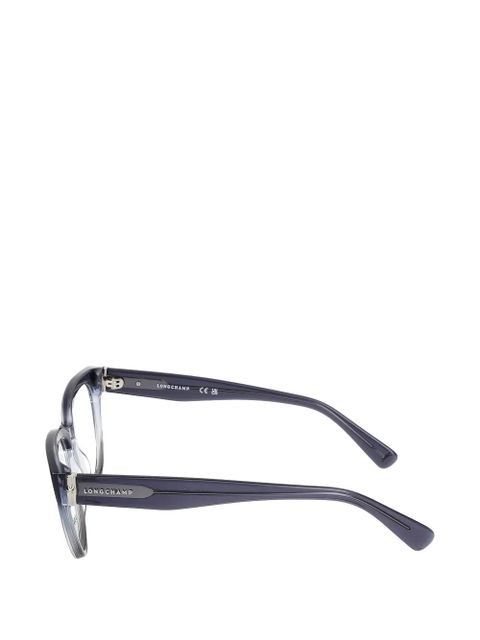 Longchamp oval frame glasses - Blue