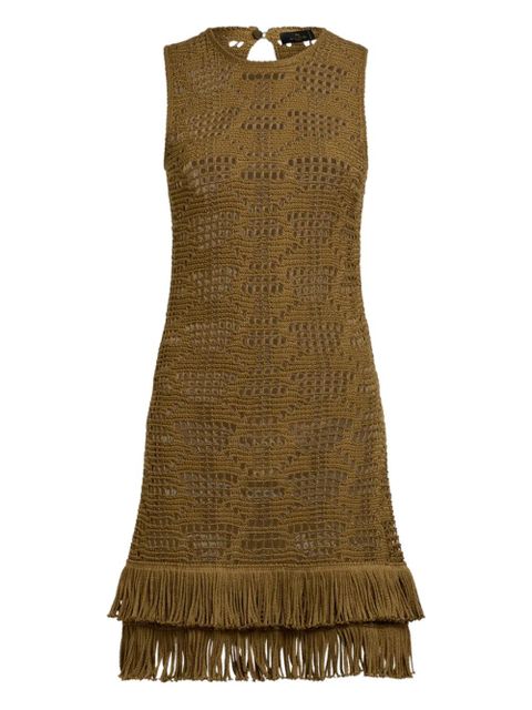 ETRO fringed midi dress - Green - zdjęcie produktu nr 1
