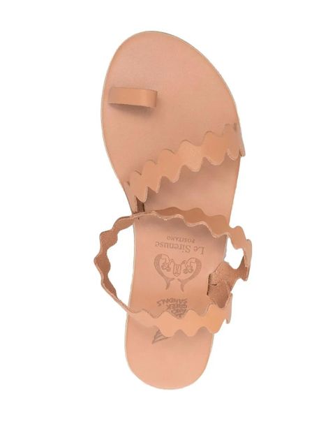 Ancient Greek Sandals scallop-hem sandals - Neutrals