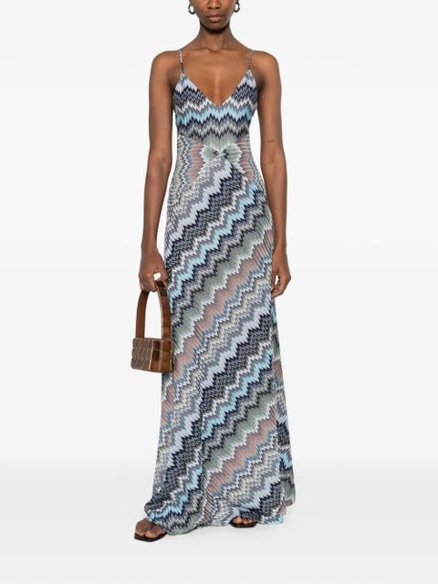 Missoni chevron strap maxi dress - Grey - zdjęcie produktu nr 2