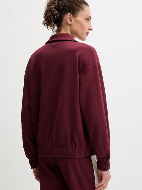 Puma bluza damska kolor bordowy gładka 632137