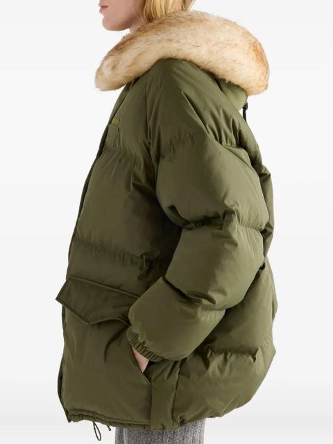 Prada hooded patch-pocket jacket - Green