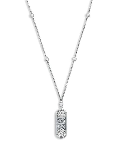 Michael Kors logo-pendant necklace - Silver - zdjęcie produktu nr 2