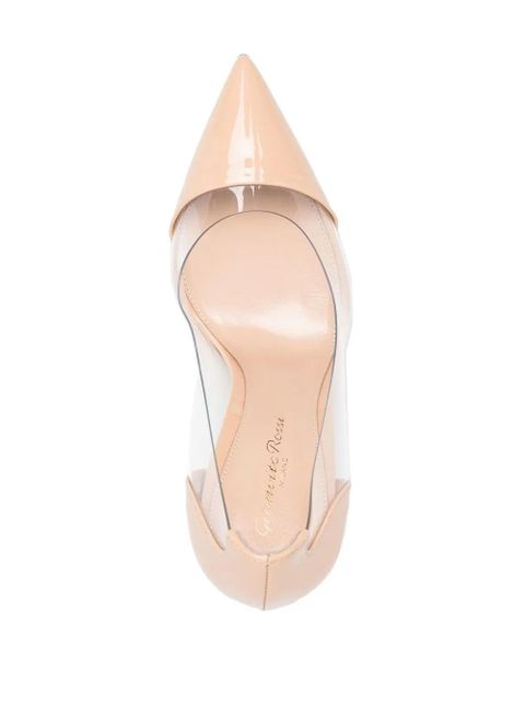 Gianvito Rossi 105mm Plexi patent leather pumps - Neutrals