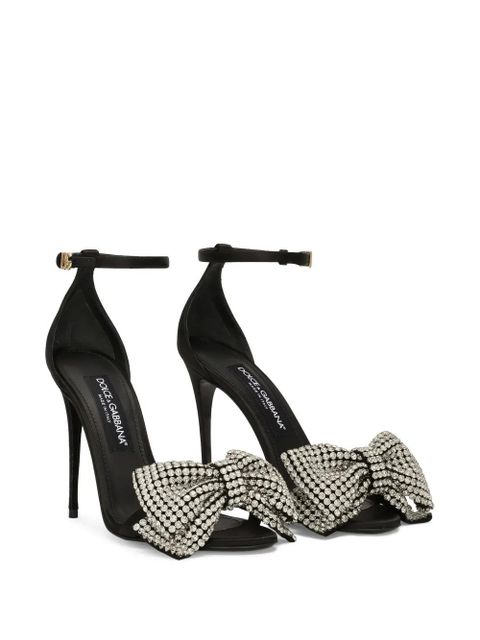 Dolce & Gabbana 105mm rhinestone sandals - Black - zdjęcie produktu nr 2