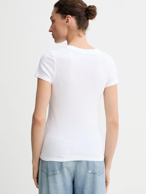 Levi's t-shirt bawełniany 2-pack damski kolor czarny 004AO