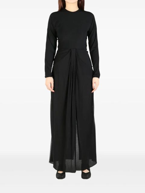 The Row draped-detail maxi dress - Black - zdjęcie produktu nr 2