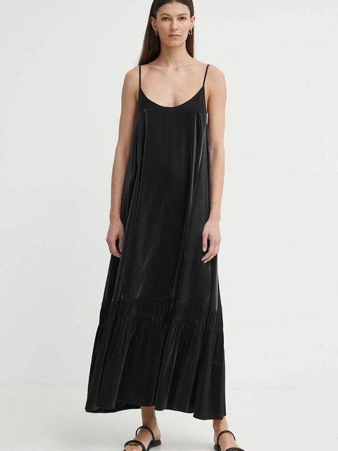 AERON sukienka IMOGEN kolor czarny maxi rozkloszowana AW24SSDR523491 - zdjęcie produktu nr 2