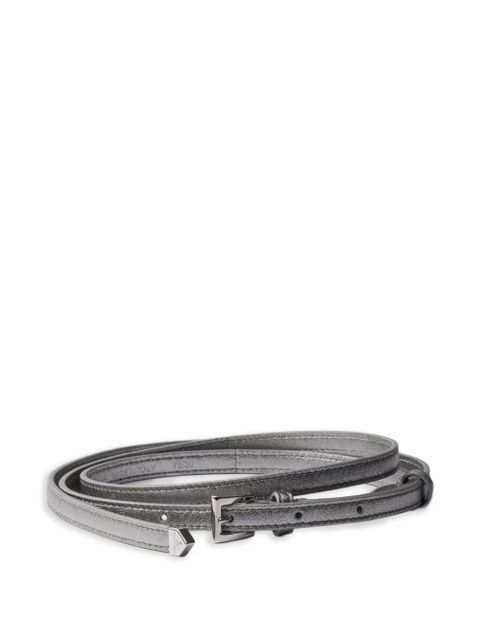 Prada buckle leather belt - Grey - zdjęcie produktu nr 1