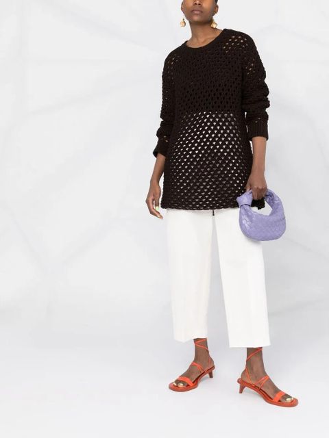 Valentino Garavani open-knit jumper - Brown - zdjęcie produktu nr 2