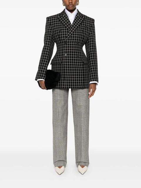 WARDROBE.NYC check-pattern blazer - Black - zdjęcie produktu nr 2