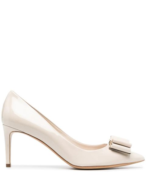 Ferragamo Vara bow 70mm pumps - Neutrals - zdjęcie produktu nr 1