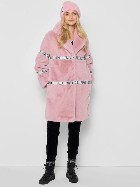 Bizuu czapka z dodatkiem wełny LORRO kolor różowy LORRO RÓŻOWY