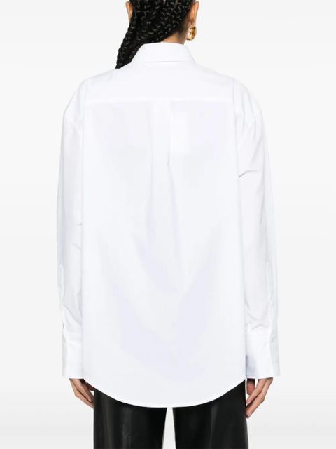 JW Anderson panelled cotton-poplin shirt - White