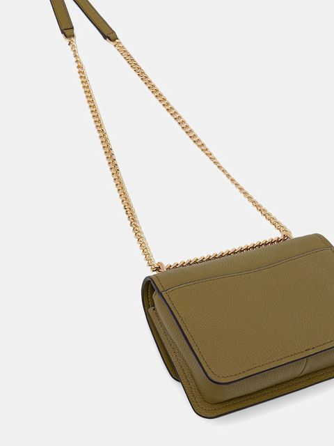 MICHAEL Michael Kors torebka skórzana kolor zielony 32T4GC7C1T