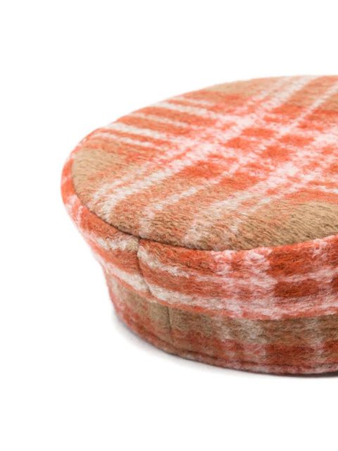 Ruslan Baginskiy checked-pattern beret - Neutrals - zdjęcie produktu nr 2