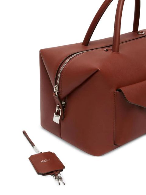 Max Mara Mxaholdallcargo pocket top handle tote bag - Brown