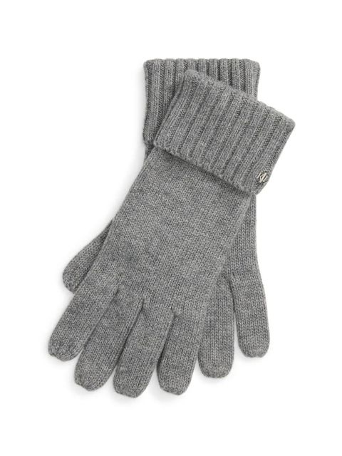 Lauren Ralph Lauren ribbed gloves - Grey - zdjęcie produktu nr 1