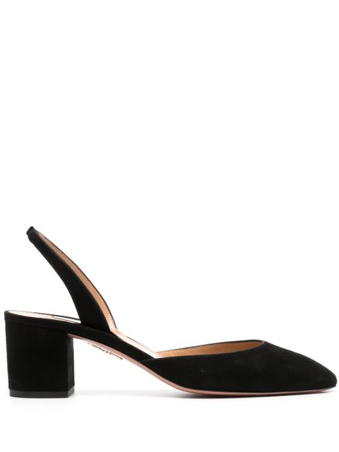 Aquazzura slingback block-heel pumps - Black - zdjęcie produktu nr 1