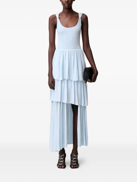 Claudie Pierlot tiered knitted asymmetric dress - Blue - zdjęcie produktu nr 2