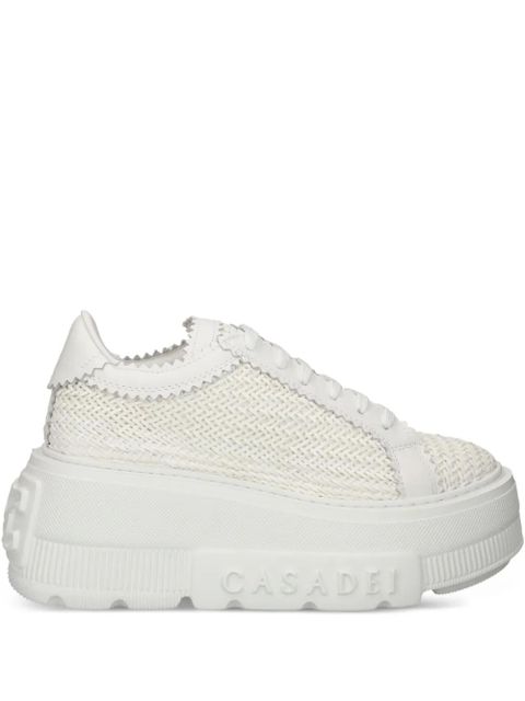 Casadei Nexus textured platform sneakers - White - zdjęcie produktu nr 1