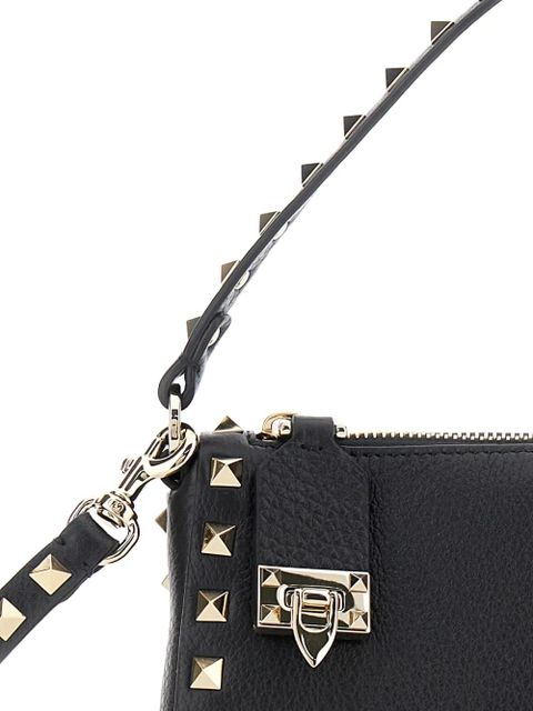 Valentino Garavani small Rockstud leather crossbody bag - Black
