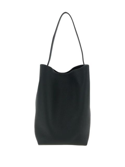 The Row large Park leather shoulder bag - Black