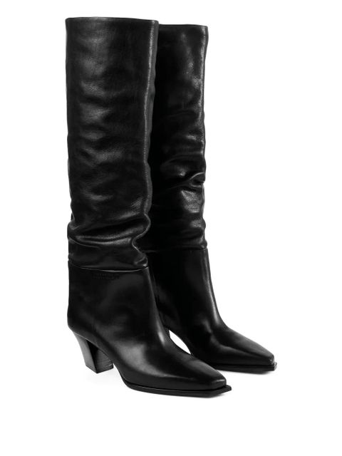 Jimmy Choo 60mm Hart leather boots - Black - zdjęcie produktu nr 2