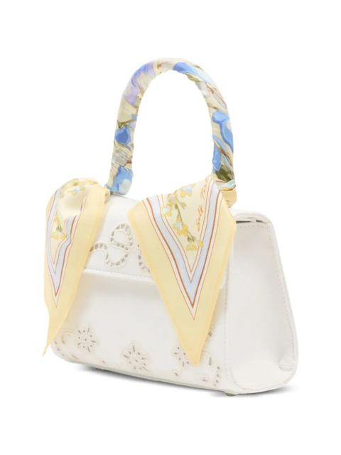 Self-Portrait floral-detail tote bag - Neutrals - zdjęcie produktu nr 2