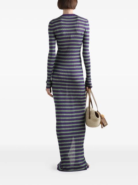 Dolce & Gabbana striped knitted dress - Green