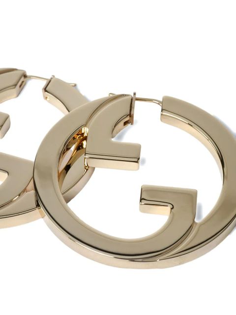 Gucci interlocking-G hoop earrings - Gold - zdjęcie produktu nr 2