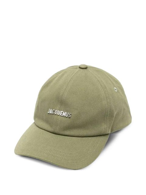 Jacquemus logo-detail cotton baseball cap - Green - zdjęcie produktu nr 1