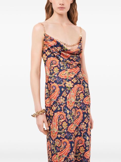 Rabanne Paisley Nuisette Maxi Dress - Blue