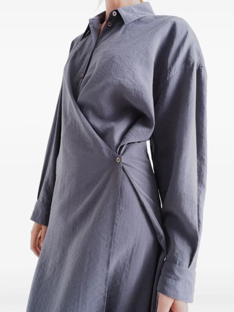 LEMAIRE wrap style dress - Grey