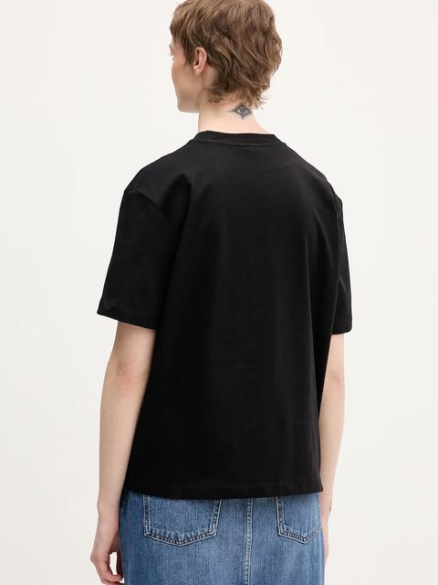 Karl Lagerfeld Jeans t-shirt bawełniany damski kolor czarny B1W17055