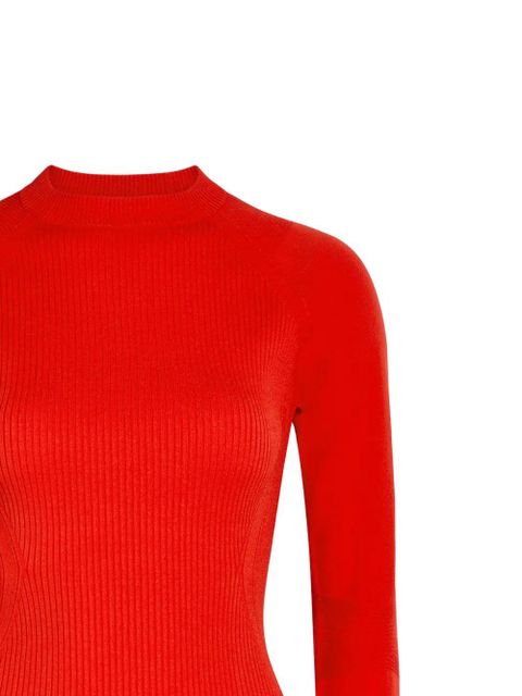 Moncler raglan-sleeved ribbed sweater - Red - zdjęcie produktu nr 2