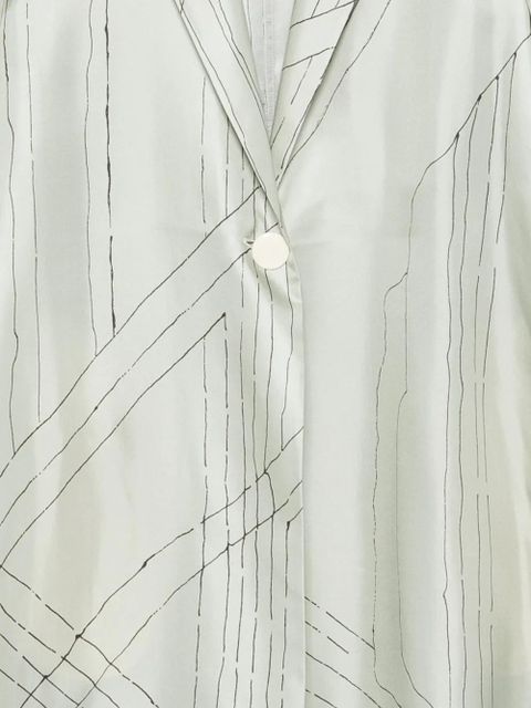 Alysi print jacket - Green