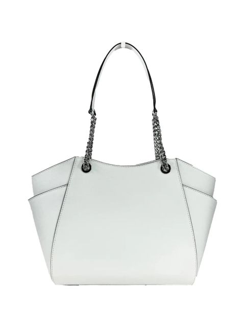 Michael Kors chain-link leather-trim tote bag - White - zdjęcie produktu nr 2