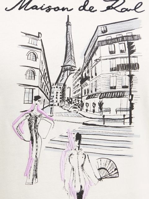 Karl Lagerfeld t-shirt bawełniany damski kolor beżowy A4W17087