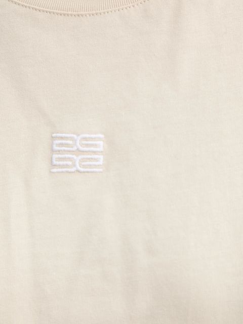 Gestuz t-shirt bawełniany damski kolor beżowy 10910075