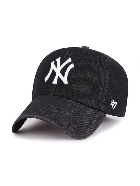 47 brand czapka z daszkiem bawełniana MLB New York Yankees kolor czarny B-LENON17DGS-BK - zdjęcie produktu nr 1
