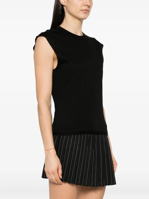 Rabanne chain-detail cotton T-shirt - Black