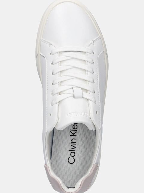 Calvin Klein sneakersy LOW PRO CUP LACEUP LTH MOIRE kolor beżowy HW0HW02845