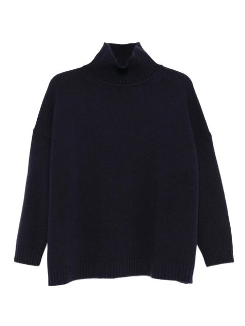 Weekend Max Mara high-neck virgin wool jumper - Blue - zdjęcie produktu nr 1